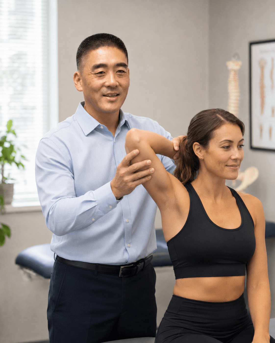 Dr. Cliff Ikeda, D.C. providing chiropractic care at Ikeda Chiropractic in Torrance CA