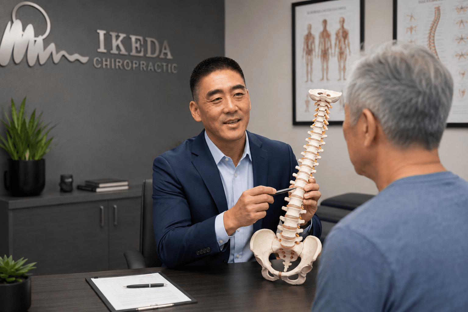 Chiropractic evaluation at Ikeda Chiropractic in Torrance CA