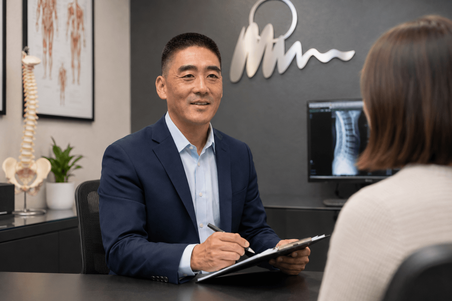 New patient chiropractic consultation at Ikeda Chiropractic in Torrance CA